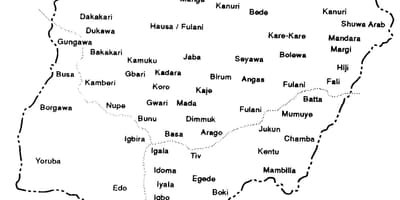 Нерешено нигерија мапа