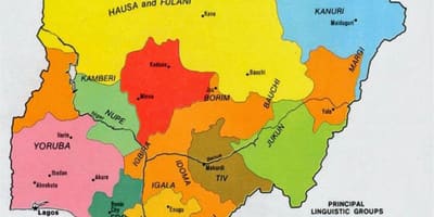 Карта на нигериската племиња