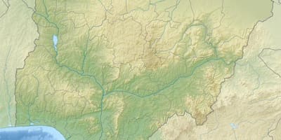 Карта на нигерија покажува олеснување