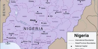 Карта на детални нигерија